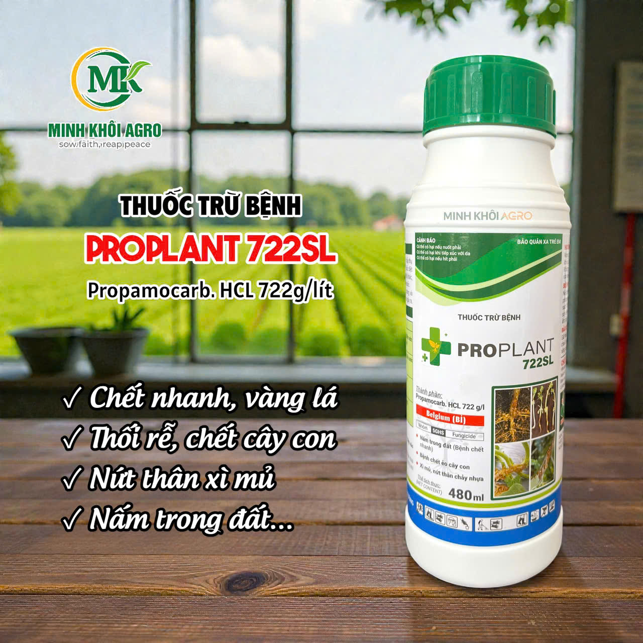 Thuốc trừ bệnh Proplant 722SL - Chai 480ml